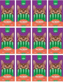 Resim Kiwi Yammies Ton Balıklı Morina Balıklı Sıvı Kedi Ödül Maması 12 Paket 