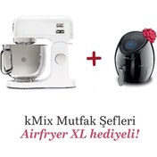 Resim Kenwood Kmx750aw Kmix Beyaz Mutfak Şefi 5 Lt Hfp30 Siyah Airfryer Xl Hediyeli 