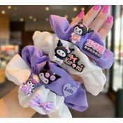 Resim Sanrio Sevimli Karikatür Kedi Dekoratif Saç Halkası Büyük Bağırsak Şeklinde Kaymaz At Kuyruğu Tutucu, Kadınlar ve Günlük Kullanım İçin Uygun 