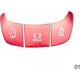 Resim Xuweiwei Red 3 Adet Toyota Chr 2016-2021 Vites Paneli Ac Buton Kapağı Alüminyum İç Aksesuar 