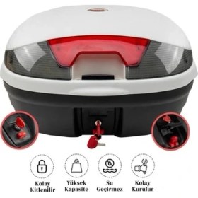 Resim Arwic CV46 Motosiklet Çantası Beyaz 