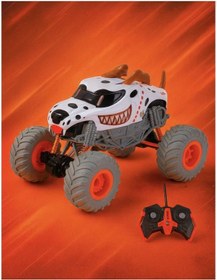 Resim Monster Truck Tasarımlı Uzaktan Kumandalı Off Road Jeep 25 Cm Turuncu Beyaz Siyah Çok Renkli 