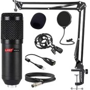 Resim Lastvoice BM800BT Black Kondanser Mikrofon Stand Filtre Ses Kartı 