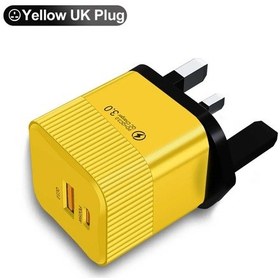 Resim Hızlı Usb Tip C Şarj Cihazı Hızlı Şarj 3.0 Hızlı Şarj Cihazı Taşınabilir Mobil Uk Yellow 02 