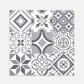 Resim Tink Geometrik 019 Karma Desenli Pvc Karo 30X30 Cm 