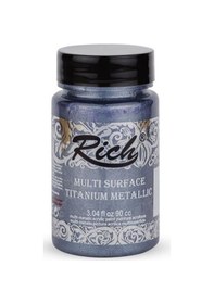 Resim Rich Multi Surface Titanium Metalik Boya 90 Cc. N:2578 Küllü Mavi 