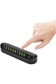Resim Genel Markalar Aveo 1 Adet Fosforlu Açılır Kapanır Numaratör Ön Torpido Üstü Telefon Numarası Göstergesi Araba 