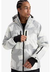 Resim Defacto Defactofit Kayak Montu Su İtici Rüzgar Geçirmez Kapüşonlu Fermuarlı Ultra Korumalı A7116ax25wngr91 Gri-gr91 