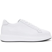 Resim Derimod Erkek Beyaz Bağcıklı Deri Sneaker,Kışlık Spor Ayakkabı 25WFD640718 