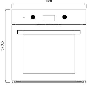 Resim Kumtel Plus B66-SF3 DDT Digital Beyaz Ankastre Fırın 