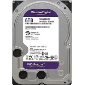 Resim Wd 3.5 Purple 6tb Intellıpower 64MB Sata3 Güvenlik HDD WD62PURZ (7/24) 