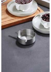 Resim Çelik 8 Cm Kafe Restaurant Lokanta Yuvarlak Kül Tablası Küllük Cin814 