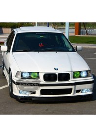 Resim Bmw 3 Serisi E36 1990-2000 Uyumlu Üniversal Laguna Lip Esnek Ön Lip 2 Parça Tampon Altı Dil Karlık Ön Ek 00 Şüscaroto Aksesuar 