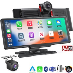 Resim 64gb Android Auto App Car Play 10" 2k 1440p Araç İçi Kamera 