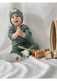 Resim MiaBaby Bereli Üçlü Takım 001 Açık Yeşil 