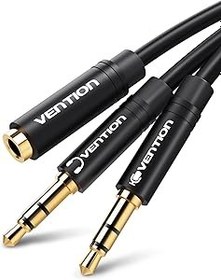 Resim Mukavele Kulaklık Ses Splitter 3.5mm AUX Splitter Kulaklık Jack Splitter Kulaklık Mic Splitter OMTP ve CTIA Standart ile uyumlu Hoparlör Mic için PC (1.5 m) 
