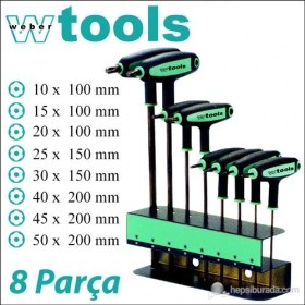 Resim Weber Tools T Sap Delikli Torx Uçlu Allen Seti 8 Parça 