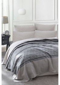 Resim Enlora Home Doğal Pike Baskılı Tek Kişilik Creative Gri 