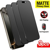 Resim For iPhone için 3'lü Mat Gizlilik Cam Ekran Koruyucu, 9H Sertlik, Anti-Snooping, Anti-İmza, Tam Kapsama Temperli Cam Film ile Kenar Koruma, for iPhone 16 Pro Max/16 Plus/for iPhone 15 Pro Max/14/13 Pro Max/12/11 Serisi 