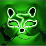 Resim Fastbuy 10 Renkli Led Fenerli Yüz Maskesi - Parti, Cosplay, Halloween İçin Işıl Işıl Maskesi 