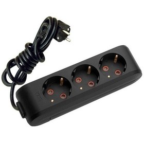 Resim Viko 3'lü Priz 3x1,5 mm Uzatma Siyah 15 MT 