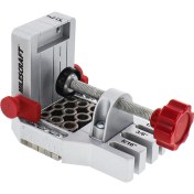 Resim 1334 Joint – Kendinden Sıkmalı Dübel Jig Kenar, Köşe ve Yüzey Eklemleri Oluşturur. Merkezleme Ara Parçaları Içerir. 1/4 Inç, 5/16 Inç ve 3/8 Inç Dübel Pimleri Için 