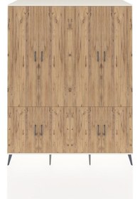 Resim Kronos Gardrop 10 Raflı 8 Kapaklı 176x59x221 Aytaşı-çam/aytaşı Çam/aytaşı 