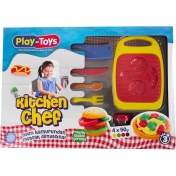 Resim Storemax Kitchen Set Oyun Hamuru Seti, 4 Renkli X50GR Oyun Hamuru, 5 Farklı Aksesuar ve 3 Farklı Kafa Seti, 3+ Yaş Erkek ve Kız Çocukları Için 