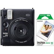 Resim Fujifilm Instax Mini 99 Siyah Fotoğraf Makinesi ve 10'lu Film 