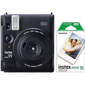 Resim Fujifilm Instax Mini 99 Siyah Fotoğraf Makinesi ve 10'lu Film 
