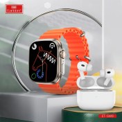 Resim Akıllı Saat ve Bluetooth Kulaklık Kablosuz Şarj Özellikli Set 