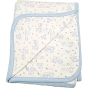 Resim Çil Özlem Bebe Bebek Çift Kat Penye Battaniye Kundak 80X90 cm 