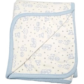 Resim Çil Özlem Bebe Bebek Çift Kat Penye Battaniye Kundak 80X90 cm 