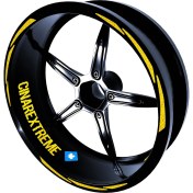 Resim Çınar Extreme 3 Parça Tasarımlı Jant Şeridi Sticker Reflektif & Floresan Renkler Çınar Extreme 