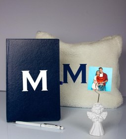 Resim Ejoya Kişiye Özel Defter Kalem Fotoğraflık Melek Notluk Ve Peluş Çanta Hediye Seti 106922 