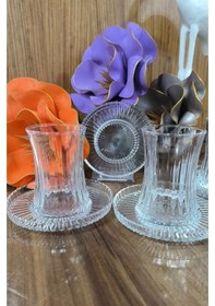 Resim 12 Parça Elysia Sade Çay Seti Takımı Fma141642 Fma07282 Şeffaf 