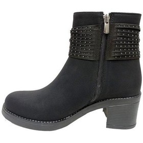 Resim Erbay 611 Yağlı Deri Trend Fashion Kadın Bot Siyah 