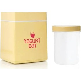 Resim Beyaz Yoğurt Mayalama Kabı, Hijyenik ve Kullanışlı Mutfak Gereci 