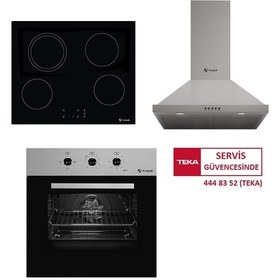 Resim Thor Teka Milano TO 663 SS + KBC 64710 TCS BK + ACW 63020 KOS IX Ankastre Set 