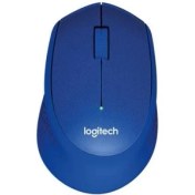 Resim Logıtech M330 Sessız Kablosuz USB Optik Mouse Mavi 910-004910 