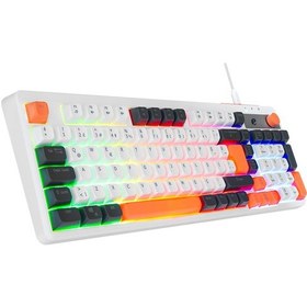 Resim Acer Emachines, Eak860, Beyaz, Usb Kablolu, Rainbow Backlight, Membran Renkli Tuşlar, Türkçe Q, 100 Tuşlu, Gaming Klavye 12934554 