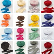 Resim 3,66 Metre/Paket Miandudu Twill Bağlama Bandı 2,0 cm Genişlik - Önceden Katlanmış Kenar | Dikiş, Patchwork & DIY El İşleri için | 12 Canlı Renk Seçeneği, Kenar Düzeltme, Kumaş Projeleri, El Yapımı Hediyeler, Dokulu Bitim, Şık ve Pürüzsüz Sonlandırma, El Sanatları Tutkunları İçin 