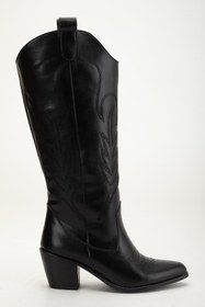 Resim Fagi Zeyn Siyah Western Kadın Çizme 