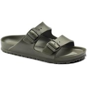 Resim Birkenstock Erkek Çift Bantlı Haki Terlik Arizona Eva 1019094 