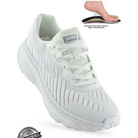Resim Jump Eva Hafif Taban Ortopedik Taban Erkek Spor Ayakkabı Tekstil Malzeme 29769 Beyaz 