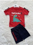 Resim Dinazor Baskılı Süprem Erkek Takım Kırmızı 