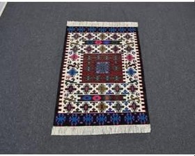 Resim Zehra Abla Halı Yeni El Dokuma Nadide Cerit Yörükleri Meşhed İran Yün Kilim 6407 Çok Renkli-80 x 120 