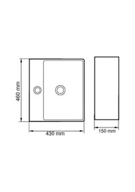 Resim Eva Banyo Lena E-5175 Tezgah Üstü Porselen Lavabo 