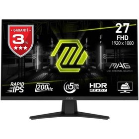 Resim MSI 27" FLAT IPS MAG 274F 0.5MS 200HZ HDMI-DP GAMING MONİTÖR 1920X1080 