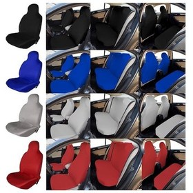 Resim Tofaş Uyumlu Kartal Penye Oto Koltuk Kılıfı - Marka Logo Baskılı - Gri 